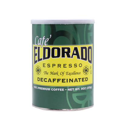 Café Eldorado Espresso – Ground, 9 oz Can Decaf - Eldorado Coffee Roasters