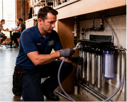 Commercial water filtration service
