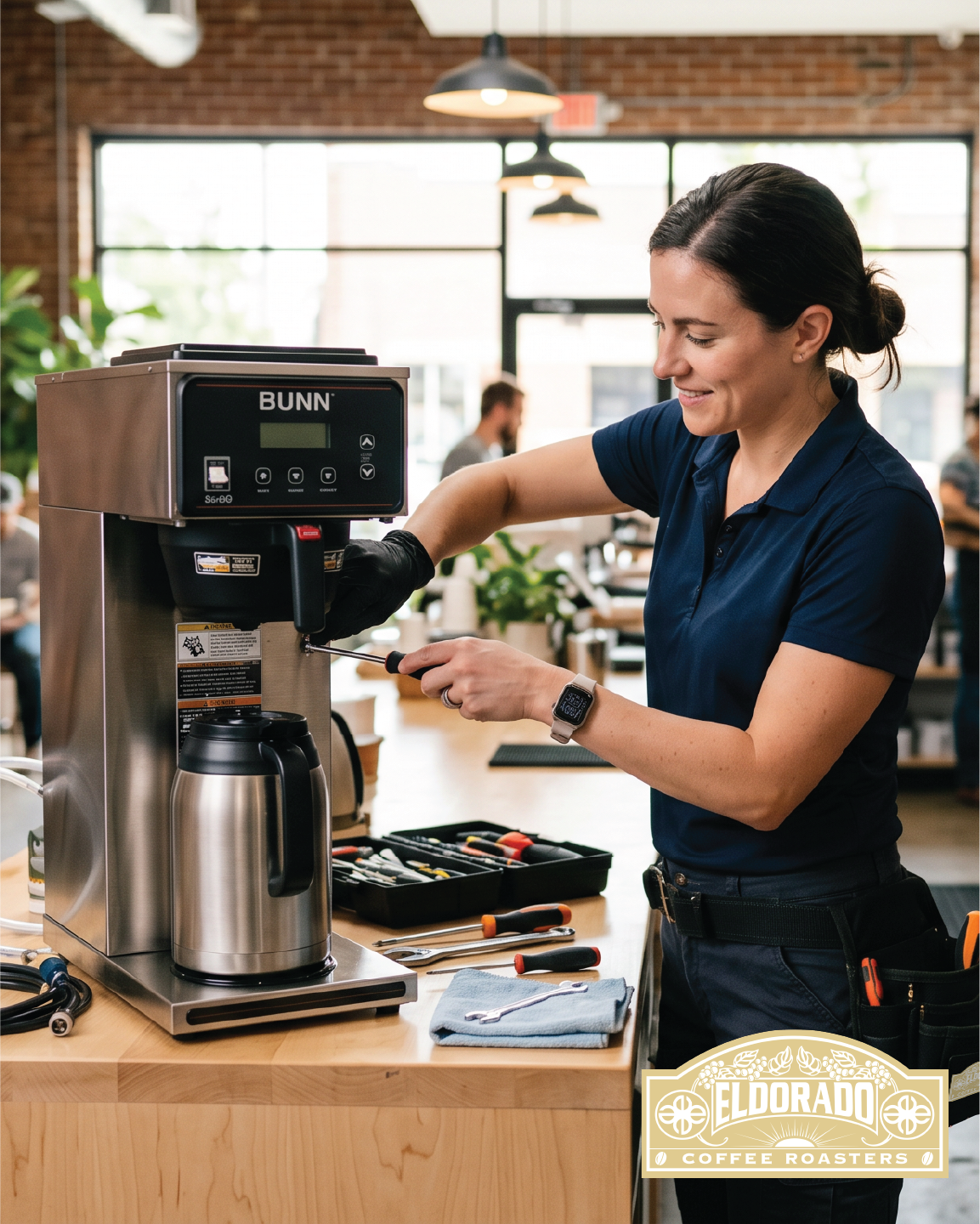 Commercial coffee equipment repair service