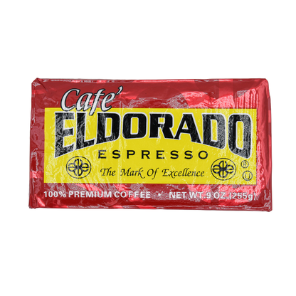 Café Eldorado Espresso – Ground, 9 oz Brick