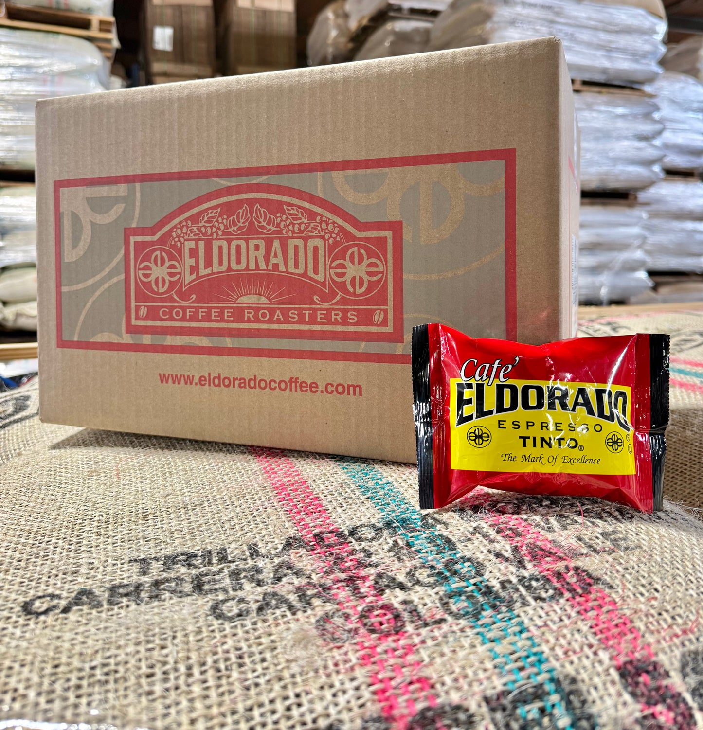 Cafe Eldorado Espresso TINTO - Drip Grind Pre-Measured Coffee Fractional Pack 1.75oz 40ct