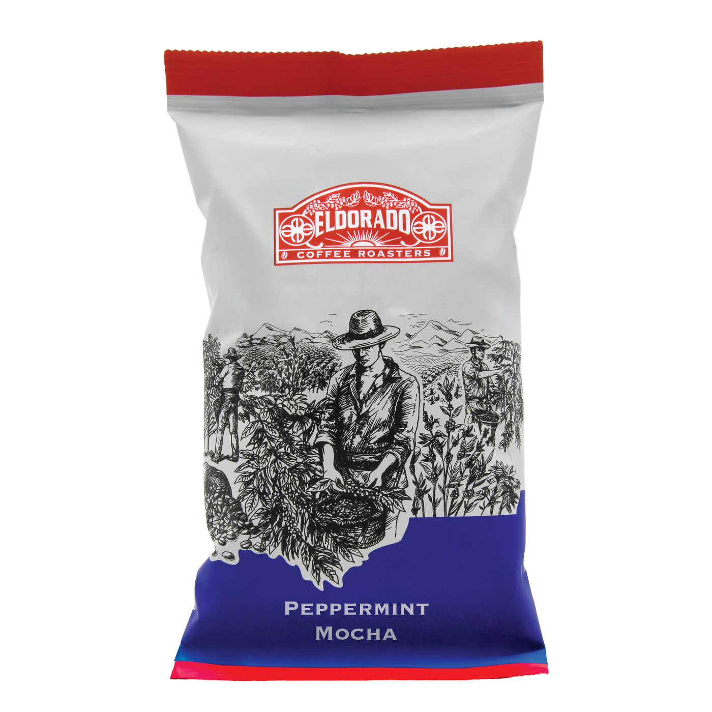 Peppermint Mocha - Drip Grind Pre-Measured Coffee Fractional Pack 2.5oz 24ct from Eldorado Coffee Roasters