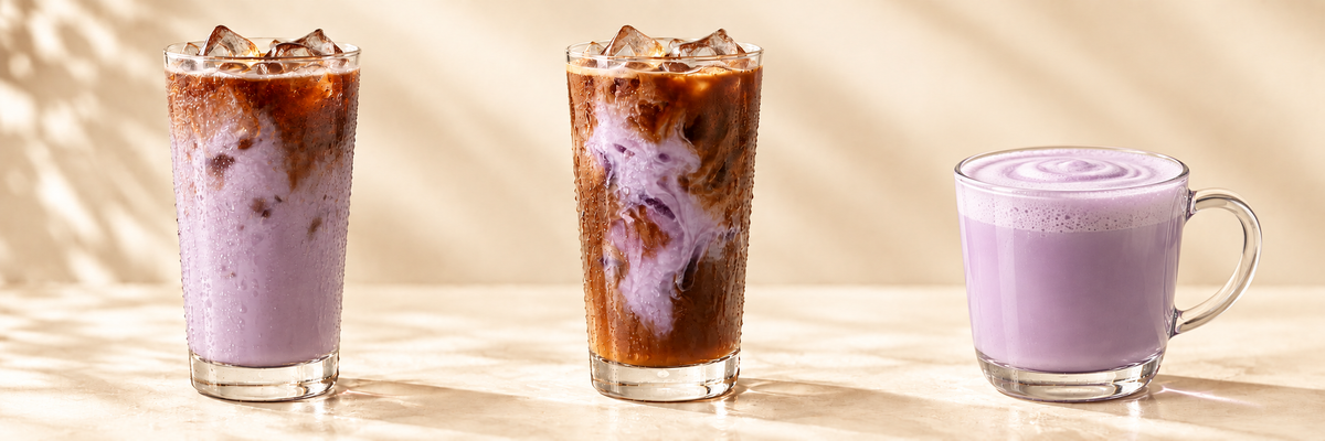 Ube latte
