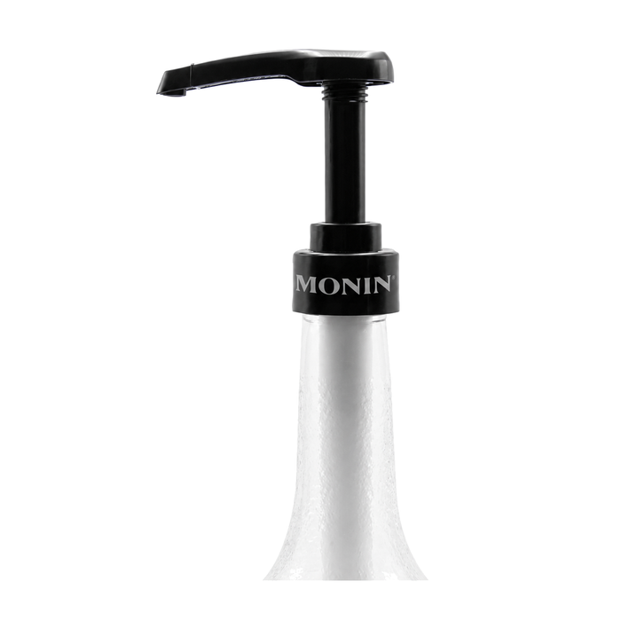 Monin 750 mL Glass Bottle Pump – Black