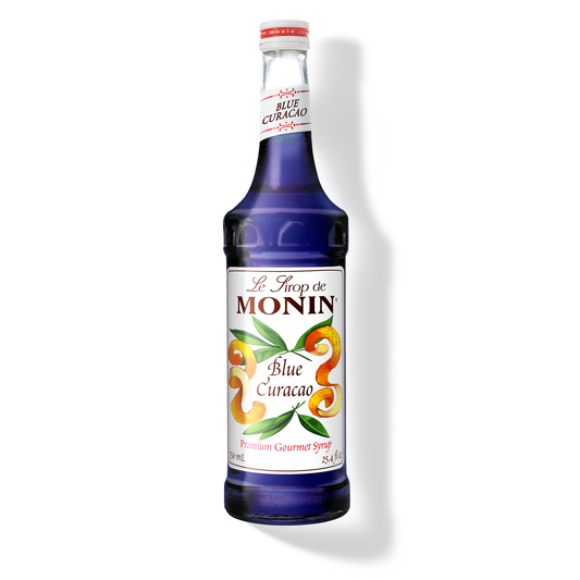 Monin Blue Curacao Syrup – 750 mL glass bottle