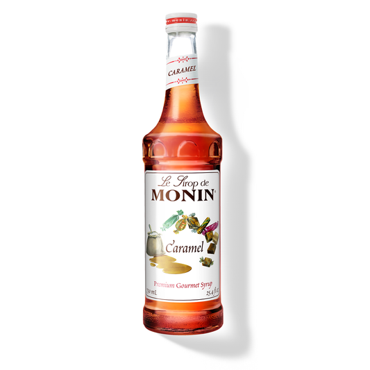 Monin Caramel Syrup – 750 mL glass bottle