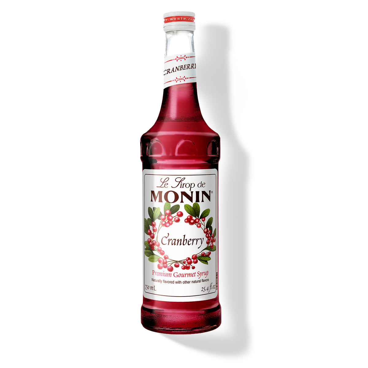 Monin Cranberry Syrup – 750 mL glass bottle