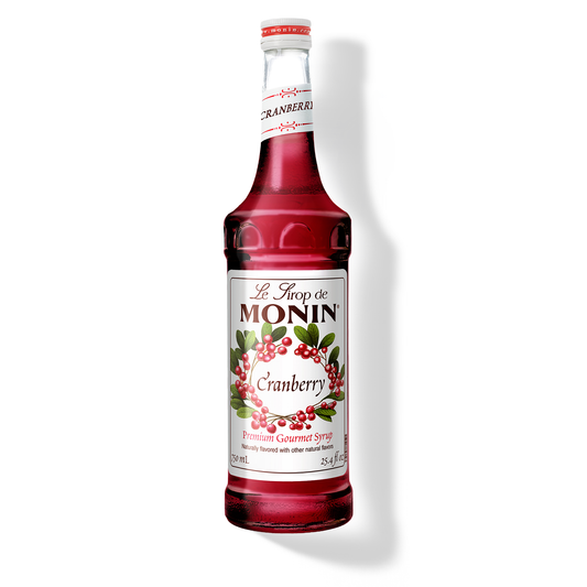 Monin Cranberry Syrup – 750 mL glass bottle