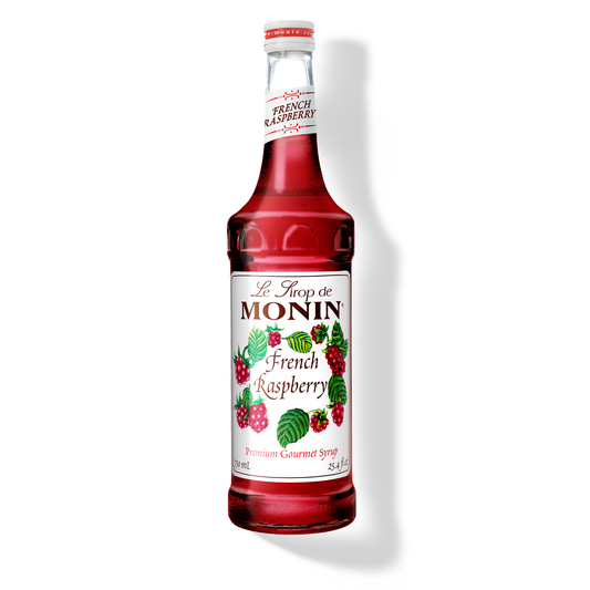 Monin French Raspberry Syrup – 750 mL glass bottle