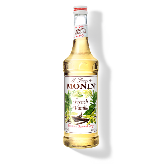 Monin French Vanilla Syrup 750 mL glass bottle