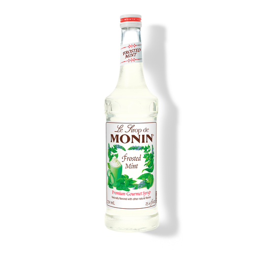 Monin Frosted Mint Syrup – 750 mL glass bottle
