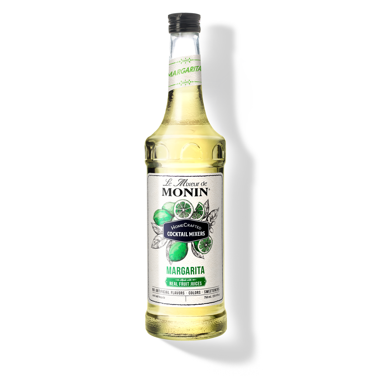 Monin HomeCrafted Margarita Cocktail Mixer – 750 mL glass bottle