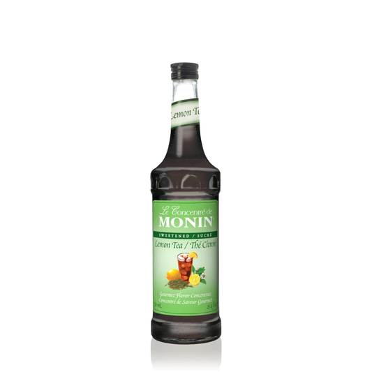 Monin Lemon Tea Syrup Concentrate – 750 mL bottle on white background