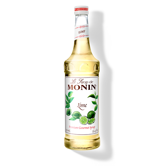 Monin Lime Syrup – 750 mL glass bottle