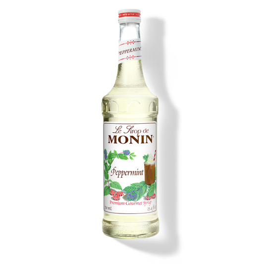 Monin Peppermint Syrup 750 mL glass bottle