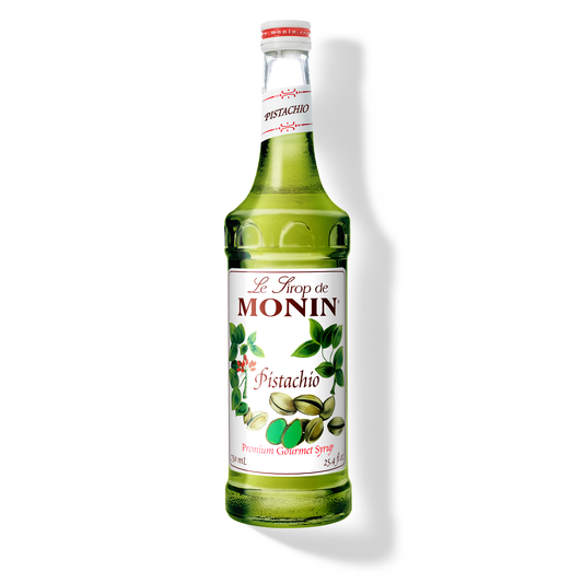 Monin Pistachio Syrup 750 mL glass bottle