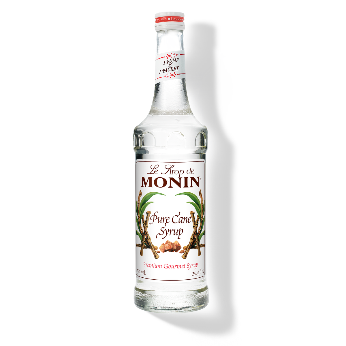 Monin Pure Cane Syrup 750 mL glass bottle