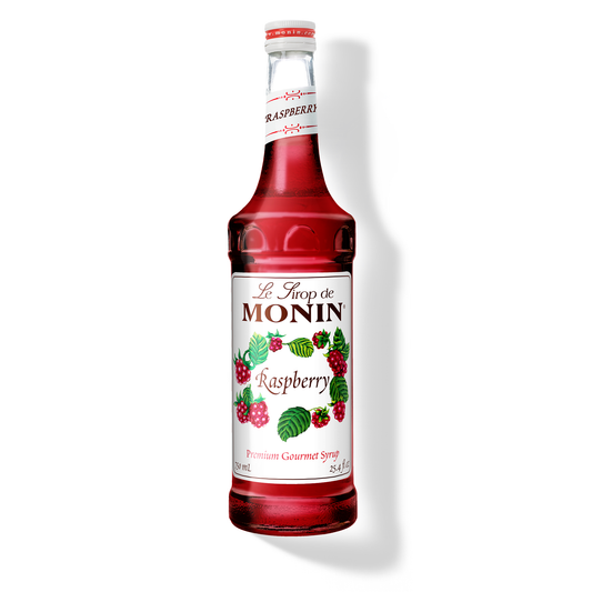Monin Raspberry Syrup – 750 mL glass bottle