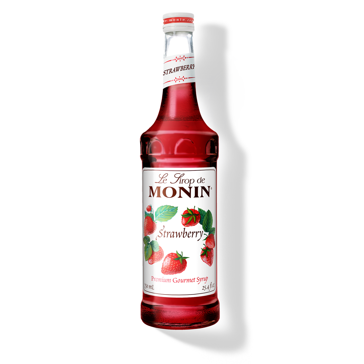 Monin Strawberry Syrup 750 mL glass bottle