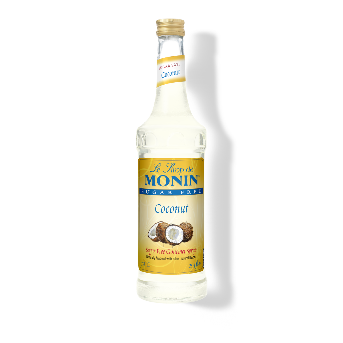 Monin Sugar Free Coconut Syrup – 750 mL glass bottle