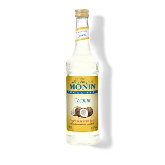 Monin Sugar Free Coconut Syrup – 750 mL glass bottle
