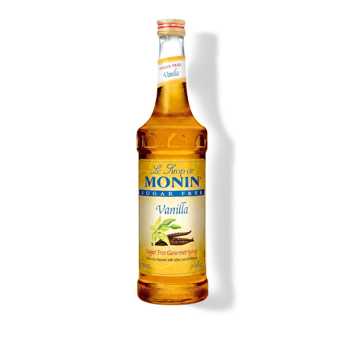 Monin Sugar Free Vanilla Syrup 750 mL glass bottle