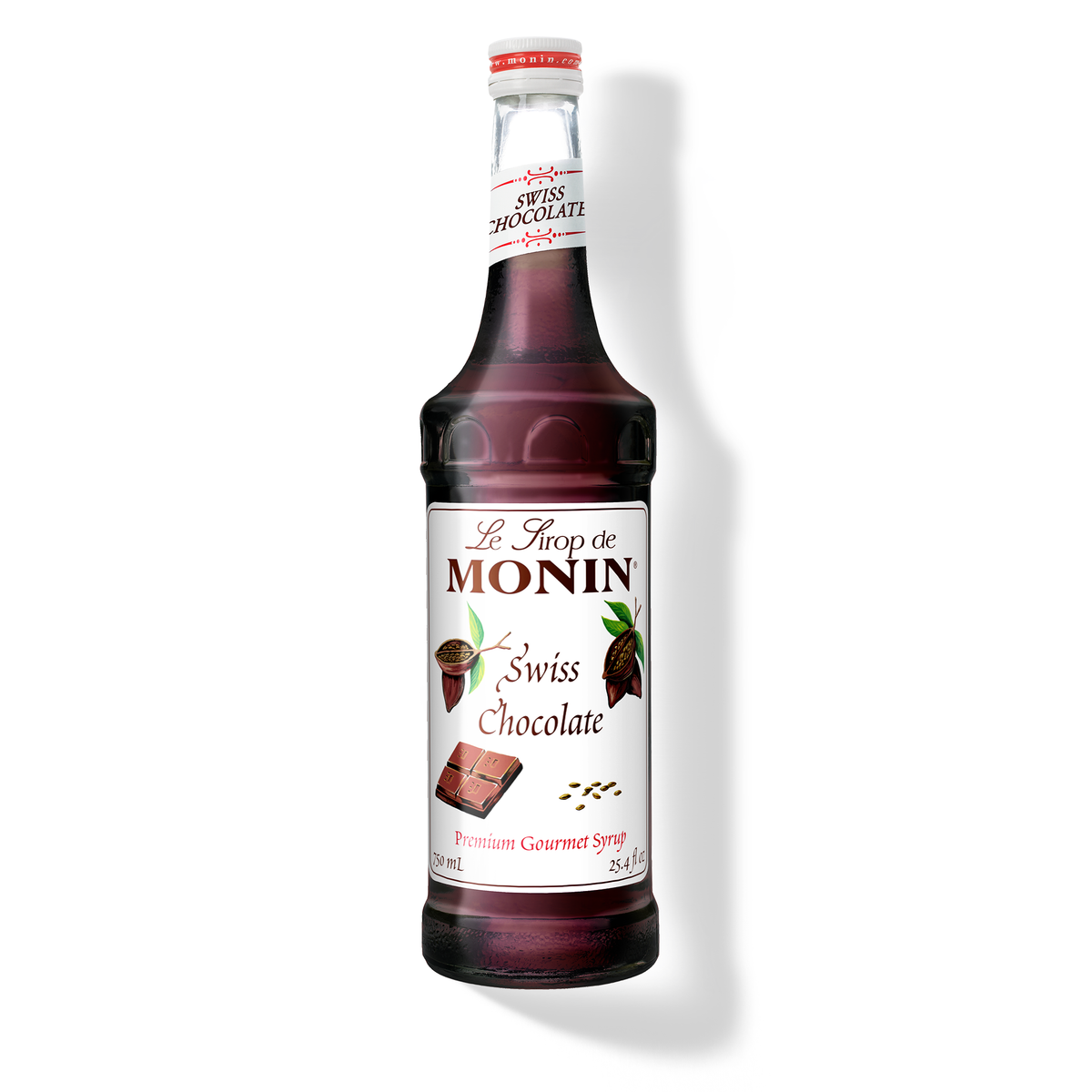 Monin Swiss Chocolate Syrup – 750 mL glass bottle