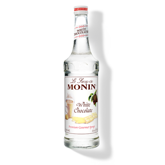 Monin White Chocolate Syrup – 750 mL glass bottle