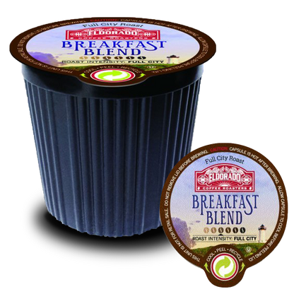 Breakfast Blend - K-Cup Single Serve Capsules, 12-Pack / 96-Pack - Eldorado Coffee Roasters