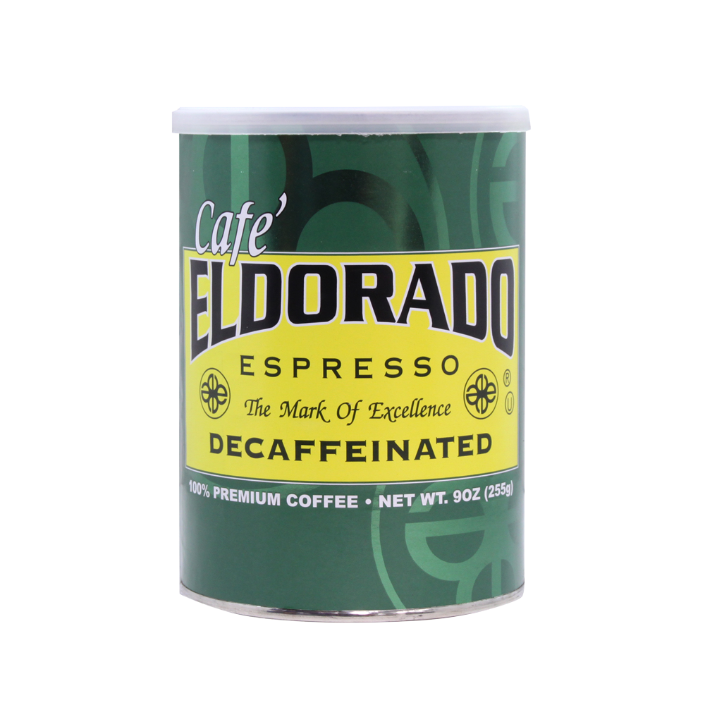 Café Eldorado Espresso – Ground, 9 oz Can Decaf - Eldorado Coffee Roasters