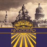 Eldorado Coffee Roasters presents its Havanero Espresso blend against a backdrop of vintage Cuban architecture. 
